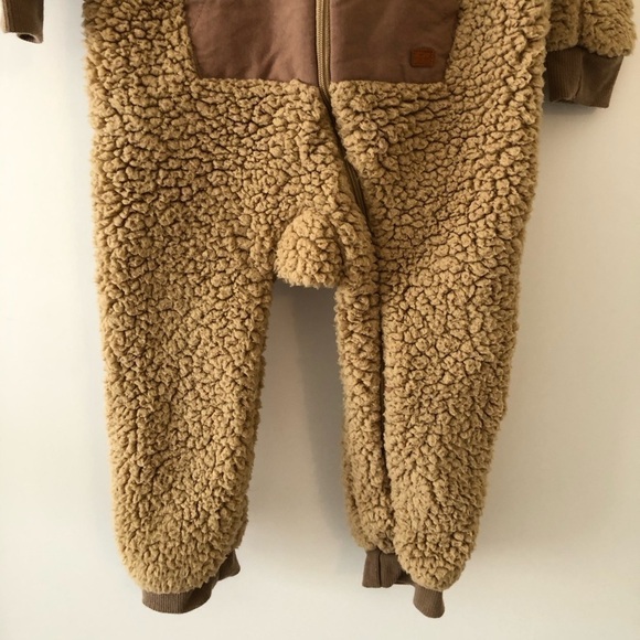 7 For All Mankind Baby Brown Sherpa Jumpsuit 24M - Picture 5 of 9